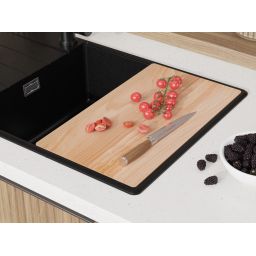 Primagran Sevilla XL 780-60 Top zlewozmywak granitowy 78x50 cm czarny O_OKJKC-001