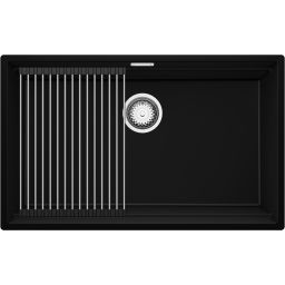 Primagran Praga XXL 80 Level zlewozmywak granitowy 76x47 cm czarny O_OP8KC-001