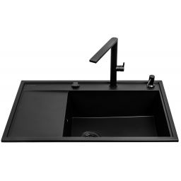 Pyramis Camea zlewozmywak z baterią czarny 070168502BT