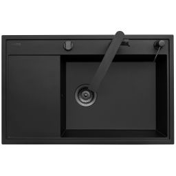 Pyramis Camea zlewozmywak z baterią czarny 070168502BT