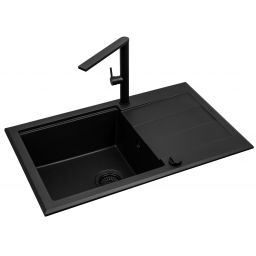 Pyramis Sparta Plus Lux zlewozmywak z baterią czarny 070175802BT