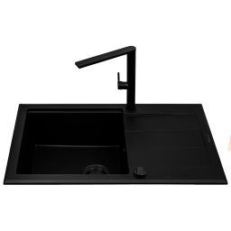 Pyramis Sparta Plus Lux zlewozmywak z baterią czarny 070175802BT