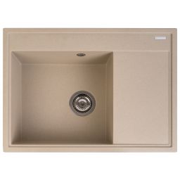 Pyramis Camea zlewozmywak granitowy 68x50 cm beż piaskowy 070223411