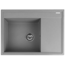 Pyramis Camea zlewozmywak granitowy 68x50 cm szary beton 070223511