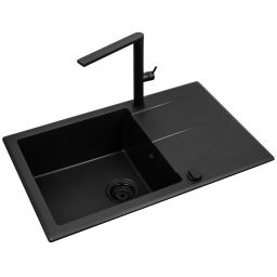 Pyramis Keros zlewozmywak z baterią czarny 070247001BT