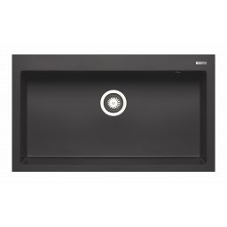 Pyramis Istros zlewozmywak granitowy 86x50 cm czarny D070229701WD