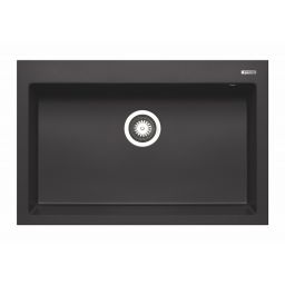 Pyramis Istros zlewozmywak granitowy 76x50 cm czarny C070219011WD