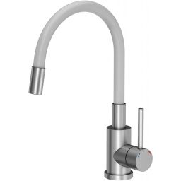 Quadron Maggie bateria kuchenna stojąca stal/biały 3323503WH