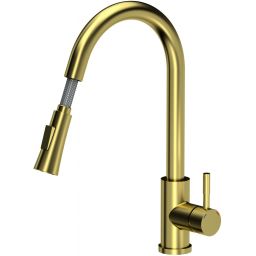 Quadron Julia bateria kuchenna stojąca z wyciąganą wylewką złota 3673500PVDG1