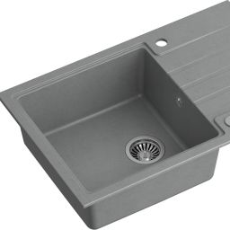 Quadron Peter 111 zlewozmywak 78x50 cm GraniteQ wpuszczany silver stone HCQP7850SZK