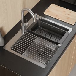 Quadron Luke zlewozmywak z akcesoriami 58x45 cm ZH5845BS