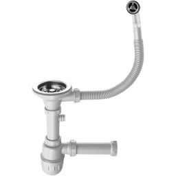 Quadron syfon zlewozmywakowy stalowy BM1G4