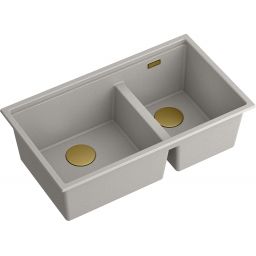 Quadron Clark 842 zlewozmywak 84x48.5 cm GraniteQ Hard Rock concrete BM3319102U-GR-PVDC1