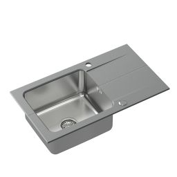 Quadron Edward 111 zlewozmywak granitowo-stalowy 78x44 cm concrete/stalowy FUS_E7844SZ