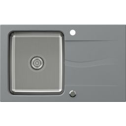 Quadron Michael 111 zlewozmywak granitowo-stalowy 78x48 cm concrete/stalowy FUS_M7848SZ