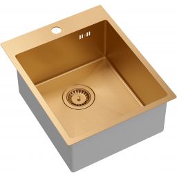 Quadron Russel 90 zlewozmywak stalowy 50x40 cm miedź HB4050PVDBSC1