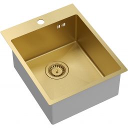 Quadron Russel 90 zlewozmywak stalowy 50x40 cm złoty HB4050PVDBSG1