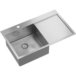 Quadron Russel 111 zlewozmywak stalowy 78x48 cm wpuszczany stal szlachetna HB7912BS