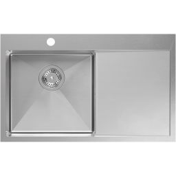 Quadron Russel 111 zlewozmywak stalowy 78x48 cm wpuszczany stal szlachetna HB7912BS