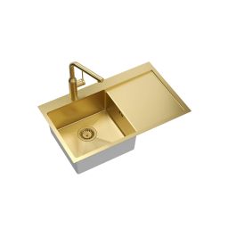 Quadron Russel zlewozmywak stalowy 78x48 cm złoty HB7912PVDBSG1