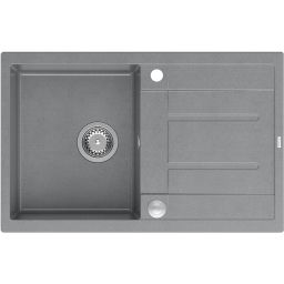 Quadron Morgan 111 zlewozmywak 78x50 cm GraniteQ wpuszczany silver stone/stalowy HB8203U5-BS_P2O