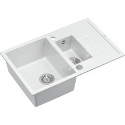 Quadron Morgan 156 zlewozmywak 78x50 cm GraniteQ snow white HB8224U1-BS_P2O