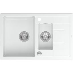 Quadron Morgan 156 zlewozmywak 78x50 cm GraniteQ snow white HB8224U1-BS_P2O