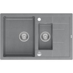 Quadron Morgan 156 zlewozmywak 78x50 cm GraniteQ silver stone/stal HB8224U5-BS_P2O