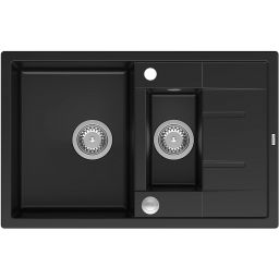 Quadron Morgan zlewozmywak GraniteQ 78x50 cm czarny HB8224U7-BS_P2O