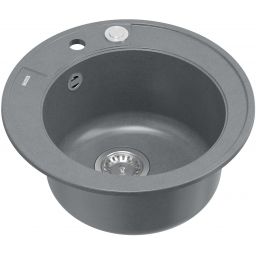 Quadron Morgan 210 zlewozmywak 51x51 cm wpuszczany GraniteQ silver stone/stal HB8301U5-BS_P2O