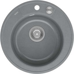 Quadron Morgan 210 zlewozmywak 51x51 cm wpuszczany GraniteQ silver stone/stal HB8301U5-BS_P2O