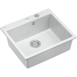 Quadron Morgan 110 zlewozmywak 57x50 cm GraniteQ snow white HB8304U1-BS_P2O