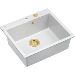 Outlet - Quadron Morgan zlewozmywak GraniteQ 57x50 cm biały HB8304U1-G1_P2O