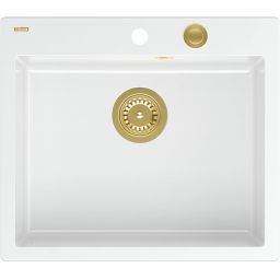 Quadron Morgan zlewozmywak GraniteQ 57x50 cm biały HB8304U1-G1_P2O