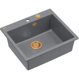 Quadron Morgan 110 zlewozmywak 57x50 cm GraniteQ silver stone HB8304U5-C1_P2O