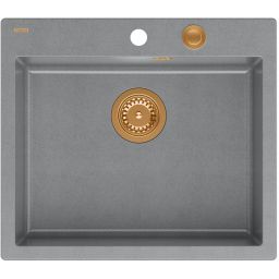 Quadron Morgan 110 zlewozmywak 57x50 cm GraniteQ silver stone HB8304U5-C1_P2O