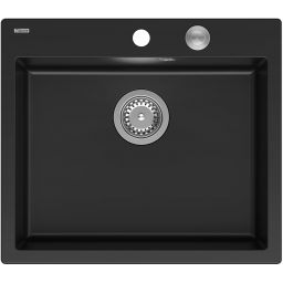 Quadron Morgan 110 zlewozmywak 57x50 cm GraniteQ pure carbon HB8304U7-BS_P2O