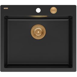 Quadron Morgan 110 zlewozmywak 57x50 cm GraniteQ pure carbon HB8304U7-C1_P2O