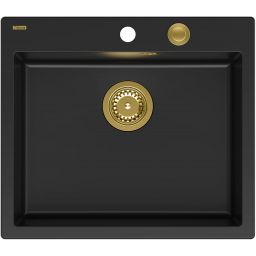 Quadron Morgan 110 zlewozmywak 57x50 cm GraniteQ pure carbon HB8304U7-G1_P2O