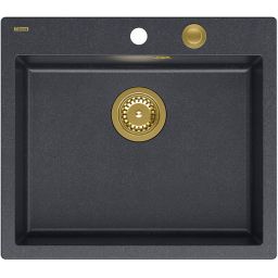 Quadron Morgan 110 zlewozmywak 57x50 cm GraniteQ black diamond HB8304U8-G1_P2O