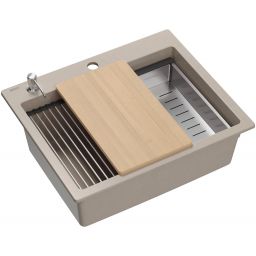 Quadron Kurt 110 zlewozmywak GraniteQ 59,5x50 cm beżowy HCQ5052BEZP