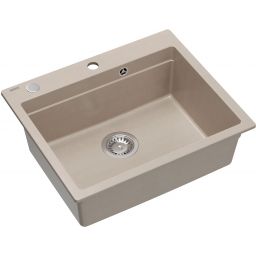 Quadron Kurt 110 zlewozmywak GraniteQ 59,5x50 cm beżowy HCQ5052BEZP