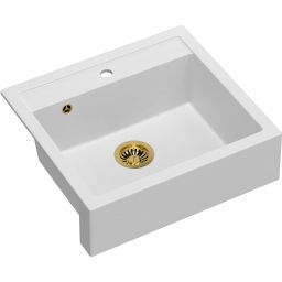 Quadron Bill zlewozmywak GraniteQ 59,5x54 cm biały HCQB6054U1_PVDG1