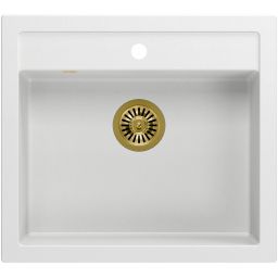 Quadron Bill zlewozmywak GraniteQ 59,5x54 cm biały HCQB6054U1_PVDG1