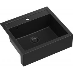 Quadron Bill 110 zlewozmywak 59.5x54 cm Graniteq pure carbon HCQB6054U7_BLM