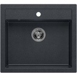 Quadron Bill 110 zlewozmywak 59.5x54 cm GraniteQ black diamond HCQB6054U8_BS