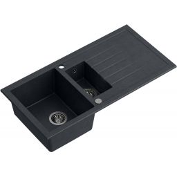 Quadron Bruce zlewozmywak GraniteQ 100x50 cm czarny HCQB9950CZK