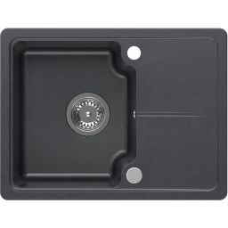 Quadron Baby Johnny zlewozmywak GraniteQ 58x44 cm czarny HCQBJ5844CZK