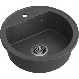 Quadron Johnny 210 zlewozmywak 51x51 cm GraniteQ black dotted/stal HCQC5151CZK