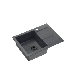 Quadron Christian 116 zlewozmywak 60x45 cm GraniteQ black dotted/pure carbon HCQC6045CZK_PC